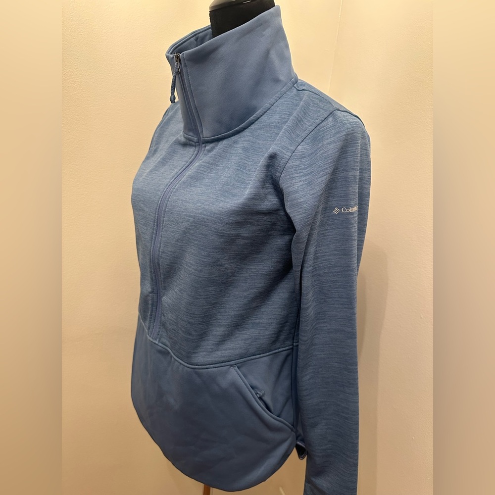 NWT Columbia Sunny Springs Half Zip Lightweight Blue Fleece Jacket, Size Small - Picture 3 of 8